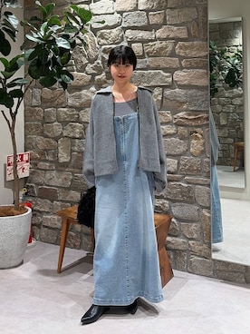 「アイテム（ジャンパースカート）」を使った、mimorin_bfさん（レディース・158cm・20代）の秋コーディネート