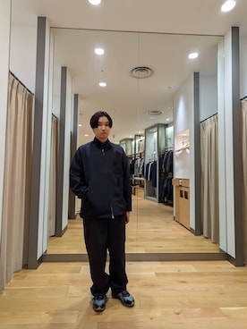 「FORK&SPOON（フォークアンドスプーン）のFORK&SPOON　フレンチドリルピグメントチノパンツ（その他パンツ）」を使った、おおしまさん（メンズ・166cm）の冬コーディネート