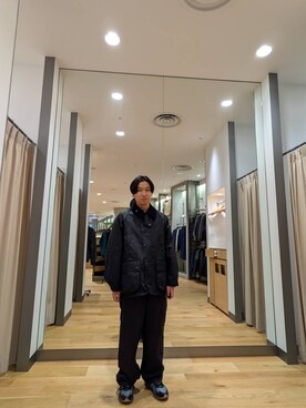 「FORK&amp;SPOON（フォークアンドスプーン）のFORK&amp;SPOON　フレンチドリルピグメントチノパンツ（その他パンツ）」を使った、おおしまさん（メンズ・166cm）の冬コーディネート