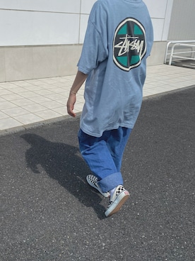 「carhartt」｜「アイテム（スリッポン）」を使った、るうさん（レディース・157cm）の夏コーディネート
