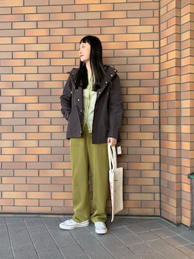「URBAN RESEARCH（アーバンリサーチ）のアイテム（ブルゾン）」を使った、アリサさん（レディース・156cm）の冬コーディネート