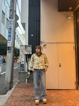 「迷彩柄」｜chiharu.kさん（レディース・160cm）の秋コーディネート