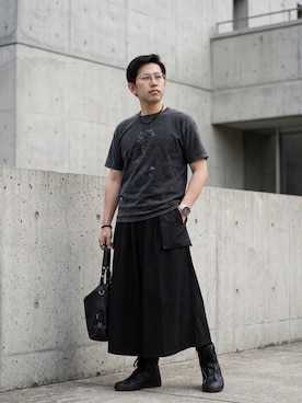 「UNIQLO（ユニクロ）のアイテム（メガネ、シルバー系）」を使った、A1さん（メンズ・169cm）の春コーディネート