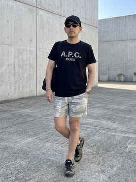 「UNIQLO（ユニクロ）のアイテム（メガネ、ブラック系）」を使った、アカギアーキテクツ一級建築士事務所さん（メンズ・169cm）の春コーディネート
