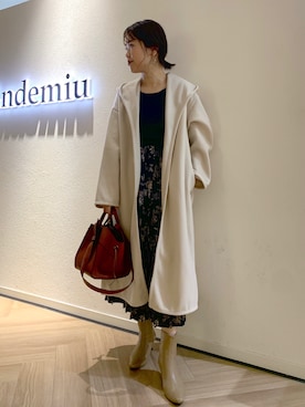 「andemiu」｜「アイテム（その他アウター）」を使った、iknmmさん（レディース・160cm）の秋コーディネート