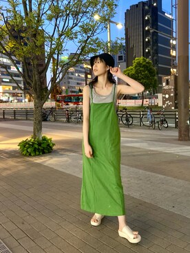 「hat」｜「アイテム（サンダル）」を使った、みやっちさん（レディース・162cm）の春コーディネート