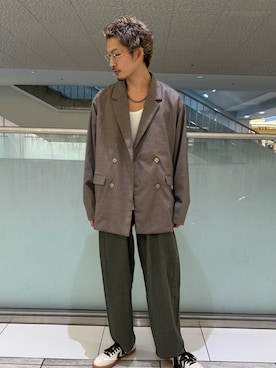 「アイテム（テーラードジャケット）」を使った、SHUTOさん（メンズ・175cm・20代）の夏コーディネート