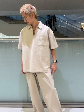 「アイテム（タンクトップ）」を使った、SHUTOさん（メンズ・175cm）の夏コーディネート