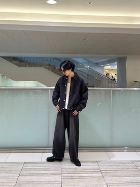 「アイテム（デニムジャケット）」を使った、SHUTOさん（メンズ・175cm）の夏コーディネート