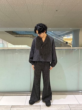 「アイテム（セットアップ）」を使った、SHUTOさん（メンズ・175cm）の秋コーディネート
