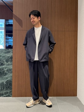 「united arrows」｜藤原さん（メンズ・177cm）の春コーディネート