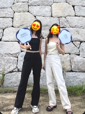 「EMODA（エモダ）のアイテム（その他トップス）」を使った、ゅぅぁさん（レディース・162cm）の夏コーディネート