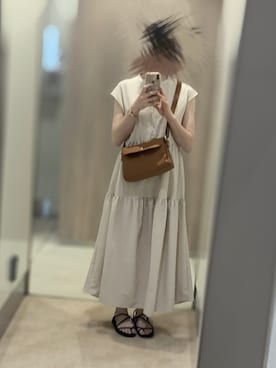 「classicalelf（クラシカルエルフ）のアイテム（シャツワンピース）」を使った、ふーさん（レディース・159cm）の夏コーディネート