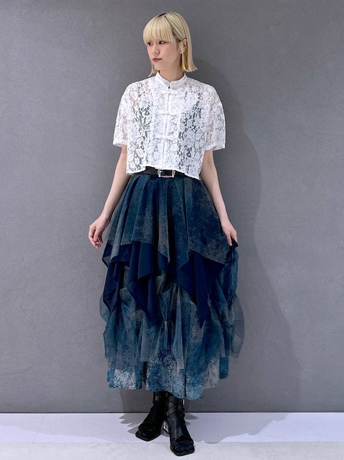 【新品タグ付き】YUMA TAKAHASHI×HARE　MIXフレアスカート HARE（ハレ） スカート 「YUMA TAKAHASHI×HARE」MIXフレアスカート