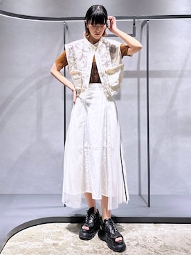 「HARE（ハレ）のアイテム（ジャケット/アウター）」を使った、ココロさん（レディース・169cm）の夏コーディネート