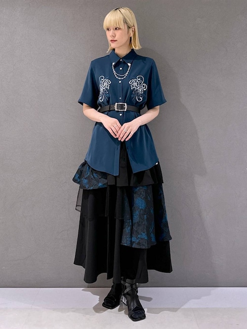 セール】アートジャガードキリカエフレアスカート(HARE)（スカート