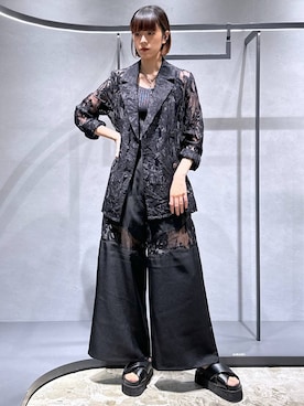 vintageレースジャケット(HARE)を使った人気ファッション