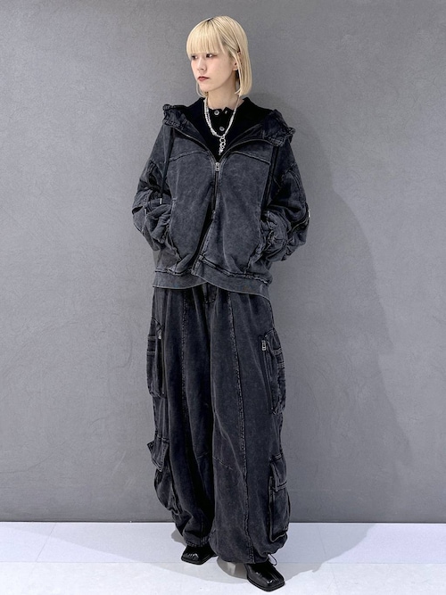 SET UP対応】ピグメントスウェットカーゴパンツ(HARE