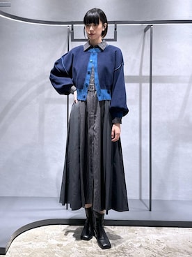 「ドットエスティ秋コーデ」｜「アイテム（ワンピース/ドレス）」を使った、ココロさん（レディース・169cm）の秋コーディネート