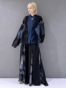 「HARE（ハレ）のアイテム（カーディガン/ボレロ）」を使った、ココロさん（レディース・169cm）の秋コーディネート