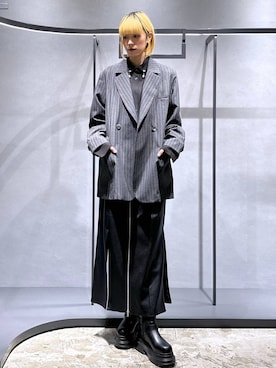 ストライプドッキングジャケット(HARE)を使った人気ファッション