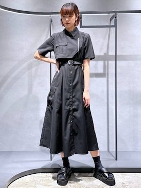 カーゴライクジップワンピース(HARE)を使った人気ファッション