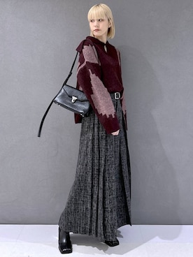 「HARE（ハレ）のアイテム（ベルト）」を使った、ココロさん（レディース・169cm）の秋コーディネート