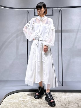 「HARE（ハレ）のアイテム（その他アウター）」を使った、ココロさん（レディース・169cm）の夏コーディネート