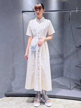 「HARE（ハレ）のアイテム（ワンピース/ドレス）」を使った、ココロさん（レディース・169cm）の春コーディネート