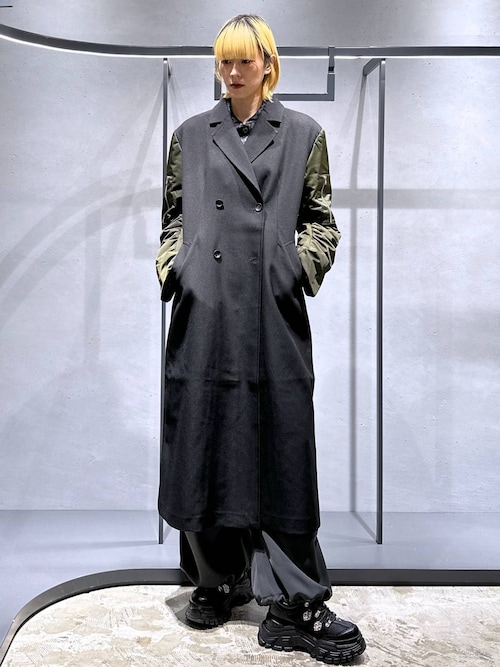 HARE サテンダブルポケットカーゴパンツ ブラック サイズフリー ハレ