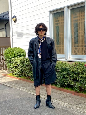 「AIVER（アイバー）のアイテム（パンツ）」を使った、ひーぴよさん（メンズ・163cm）の春コーディネート