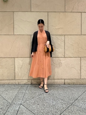 「URBAN RESEARCH ROSSO WOMEN（アーバンリサーチ　ロッソ）のアイテム（ワンピース/ドレス）」を使った、aozoraさん（レディース・166cm）の夏コーディネート