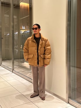 田中千加良さん（メンズ・173cm）の冬コーディネート