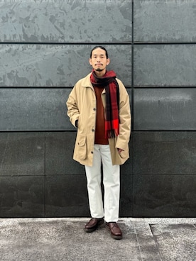 田中千加良さん（メンズ・173cm）の冬コーディネート