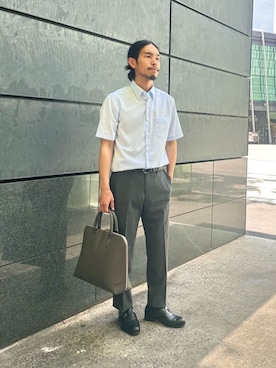 「UNITED ARROWS（ユナイテッドアローズ）のアイテム」を使った、田中千加良さん（メンズ・173cm）の夏コーディネート