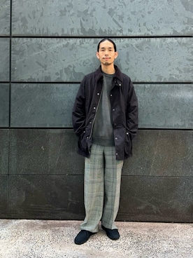 「united arrows」｜「アイテム（ブルゾン）」を使った、田中千加良さん（メンズ・173cm）の秋コーディネート