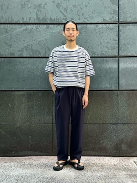 田中千加良さん（メンズ・173cm）の夏コーディネート