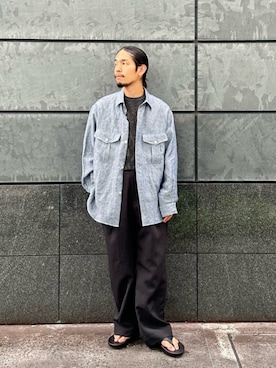 田中千加良さん(メンズ・173cm)の夏コーディネート