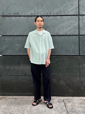 田中千加良さん（メンズ・173cm）の夏コーディネート