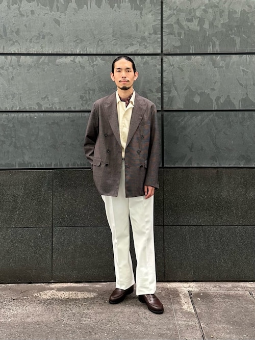 ＜molteni＞ オーバルプリント アスコットタイ