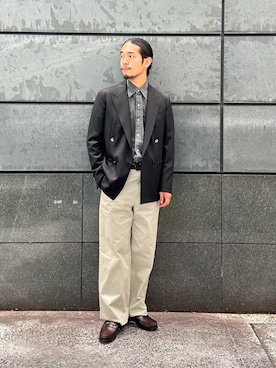田中千加良さん(メンズ・173cm)の夏コーディネート