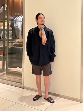田中千加良さん（メンズ・173cm）の夏コーディネート