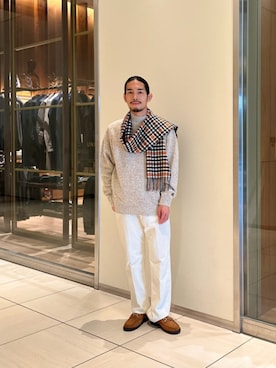 田中千加良さん（メンズ・173cm）の冬コーディネート