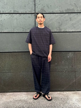 田中千加良さん（メンズ・173cm）の夏コーディネート