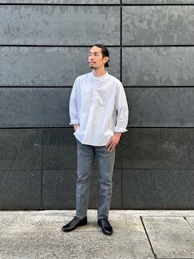 「united arrows」｜田中千加良さん（メンズ・173cm）の春コーディネート