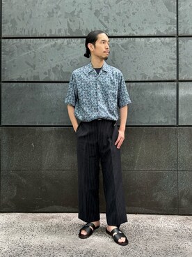 田中千加良さん（メンズ・173cm）の夏コーディネート