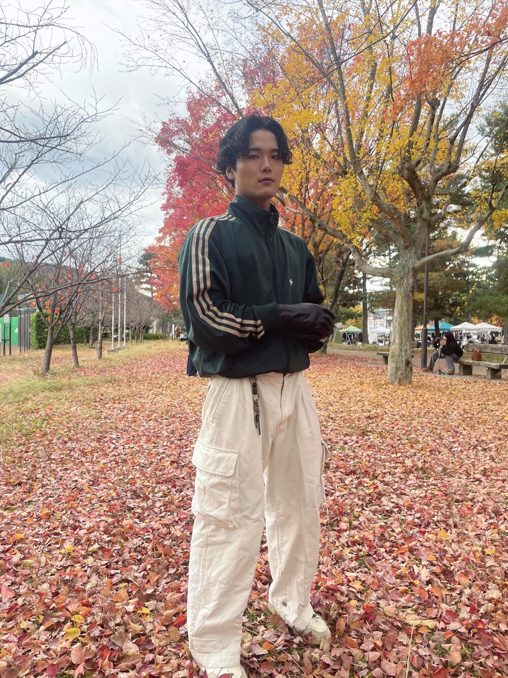 グリーン系のアイテムを使った「常田大希」の人気ファッション