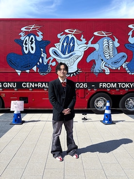 「MASU（エムエーエスユー）のアイテム」を使った、HRさん（メンズ・165cm）の春コーディネート