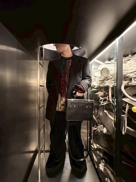 「TAAKK（ターク）のアイテム（パンツ）」を使った、HRさん（メンズ・165cm）の春コーディネート