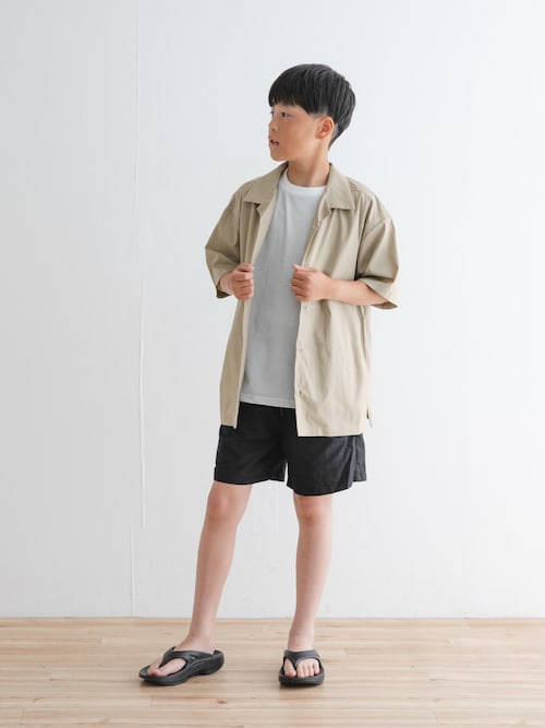 『セットアップ対応』『WEB/一部店舗限定』『UVカット』オープンカラーシャツ(KIDS)